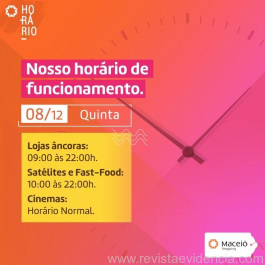 Maceió Shopping abre nesta quinta (8), em horário normal