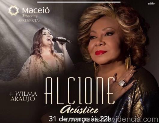 Alcione faz show acústico nesta sexta-feira (31) em Maceió