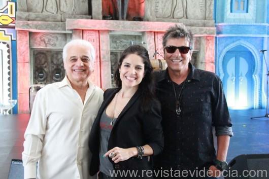 Roberto Medina, Roberta Medina e Evandro Mesquita (Foto: Alexandre Campos)