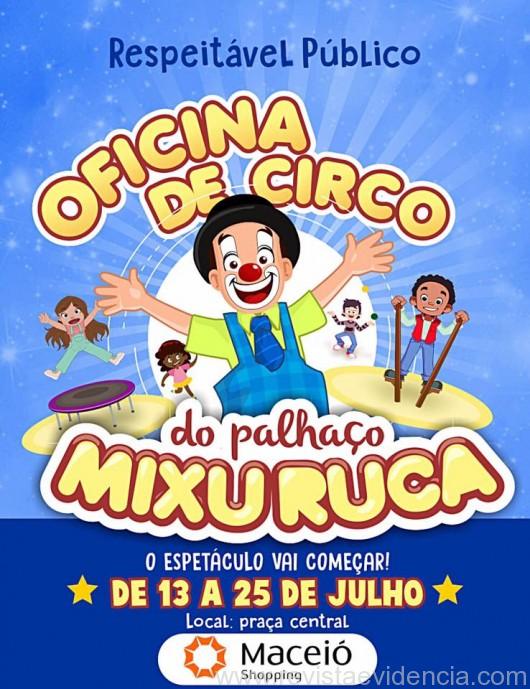 Oficina de Circo com o palhaço Mixuruca