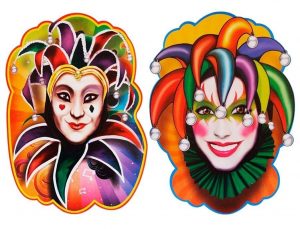 Imagem: Internet - Painel decorativo Salão de Carnaval, Pierrot e Colombina