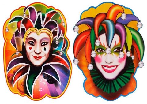Imagem: Internet - Painel decorativo Salão de Carnaval, Pierrot e Colombina