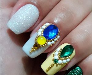 Inspiração para suas Unhas - Brasil copa 2018