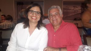 A Juíza do TRT/AL Carolina Bertrand e o seu marido, José Alberto Macedo
