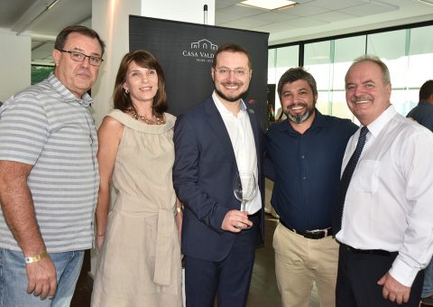 Cezar Bagesteiro, Ana Bagesteiro, Jones Valduga, Roberto Adami e João Valduga