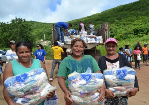 Famílias Zona Rural de Alagoas serão assistidas pela LBV com cestas de alimentos