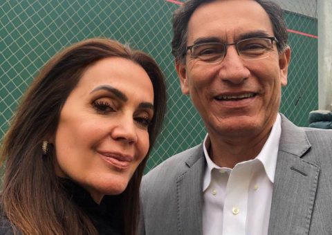 Claudia Métne e Martín Vizcarra, Presidente do Peru