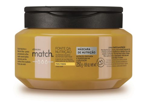 O Boticário - Máscara Match Fonte da Nutrição - R$34,90