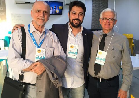 Dr Marco Mota, Dr Luiz Guilherme e Dr Carlos Alberto Machado, Coordenadores do XVI Congresso do Departamento de Hipertensão Arterial da Sociedade Brasileira de Cardiologia