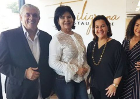 Presidente, Hércules Dias; diretora de eventos, Fátima Fernandes, diretora tesoureira, Mara Roberta e diretora de Comunicação, Érica Lima