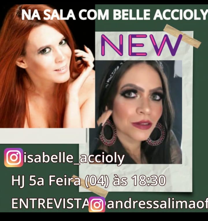 Jornalista Isabelle Accioly estreou em live streaming com muito sucesso!