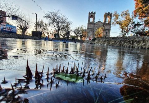 Temperaturas negativas congelam amanhecer na Serra Catarinense