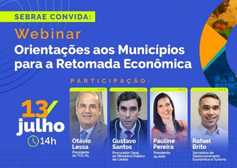 TCE/AL participa de Live com orientações aos municípios para a retorno econômico em Alagoas