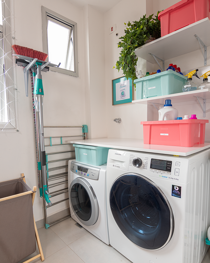 Como ganhar espaço na lavanderia