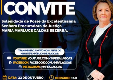 TCE/AL sedia posse da nova Procuradora de Justiça do Ministério Público