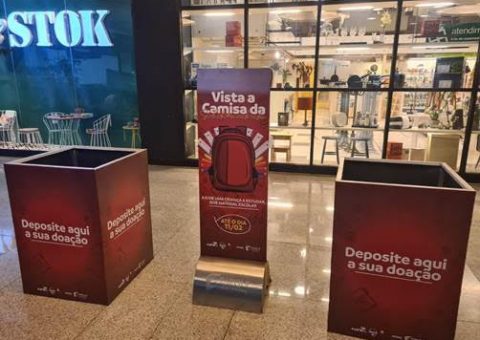 Doação de material escolar: Parque Shopping apoia campanha de arrecadação do Flamengo