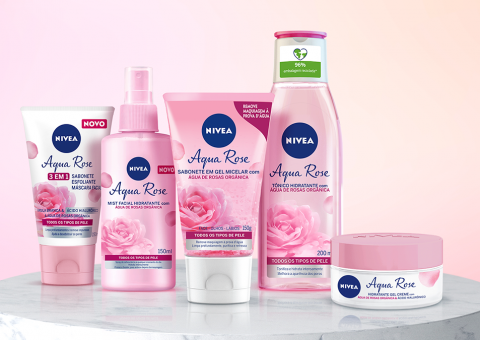 Aqua Rose, de NIVEA, une a delicadeza das rosas e a hidratação do ácido hialurônico