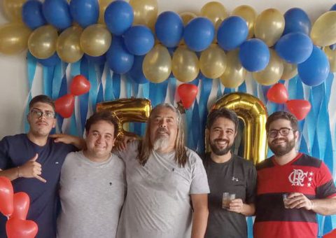 Celebração entre amigos