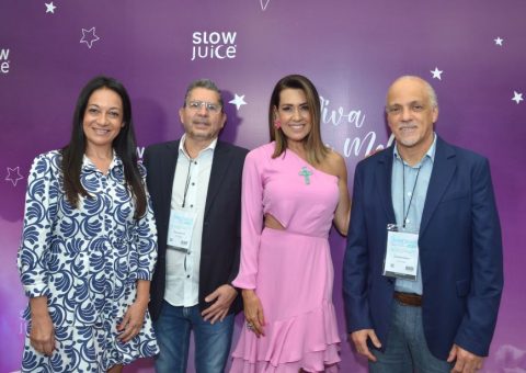 Solange Frazão é presença vip no stand Slow Juice para o mercado do sono na Feira Sleep Well