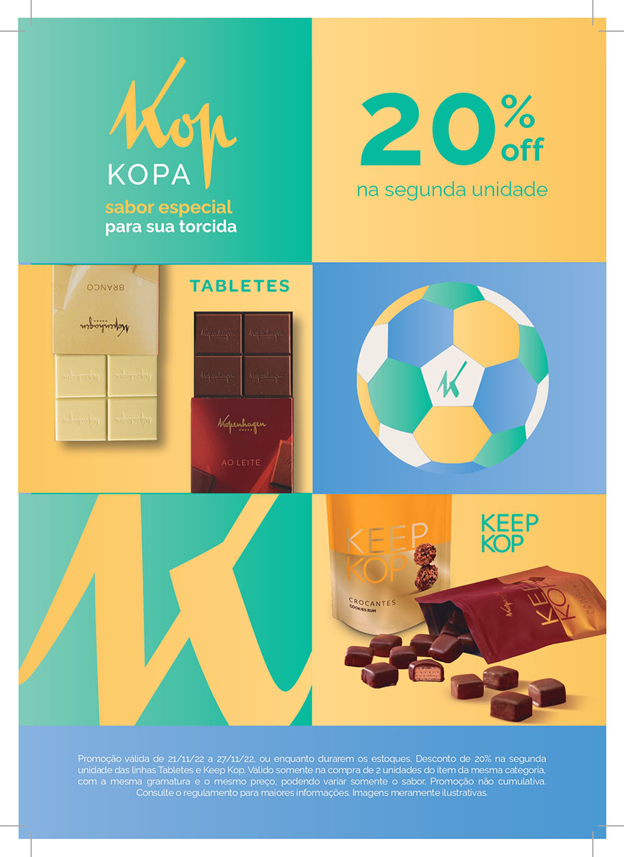 Kopenhagen se junta à torcida brasileira e lança "Kop Kopa" com descontos especiais