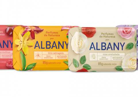 Albany lança nova linha de sabonetes perfumados