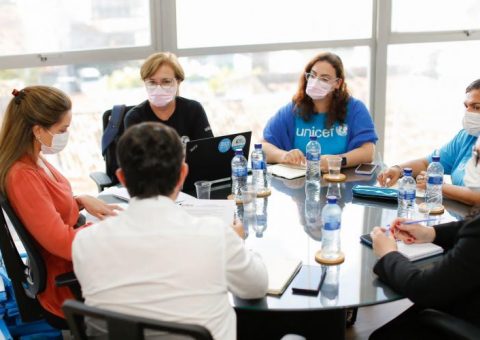 Conselheira Renata Calheiros recebe visita de representantes do Unicef Nordeste