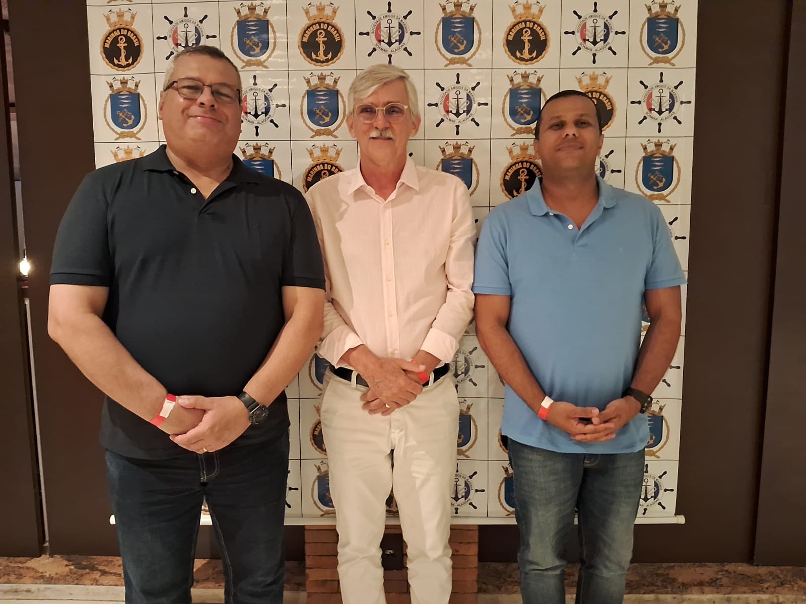 Paulo Hansen, Presidente da Soamar//AL, Recepciona o Vice-Almirante Rulff, Novo Comandante do 3º DN