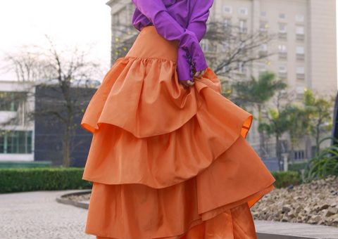 Claudia Métne brilhou no Santiago Fashion Week em São Paulo