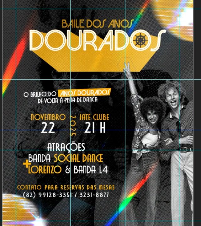 Baile dos Anos Dourados promete ser o ponto alto do ano no Iate Clube Pajussara