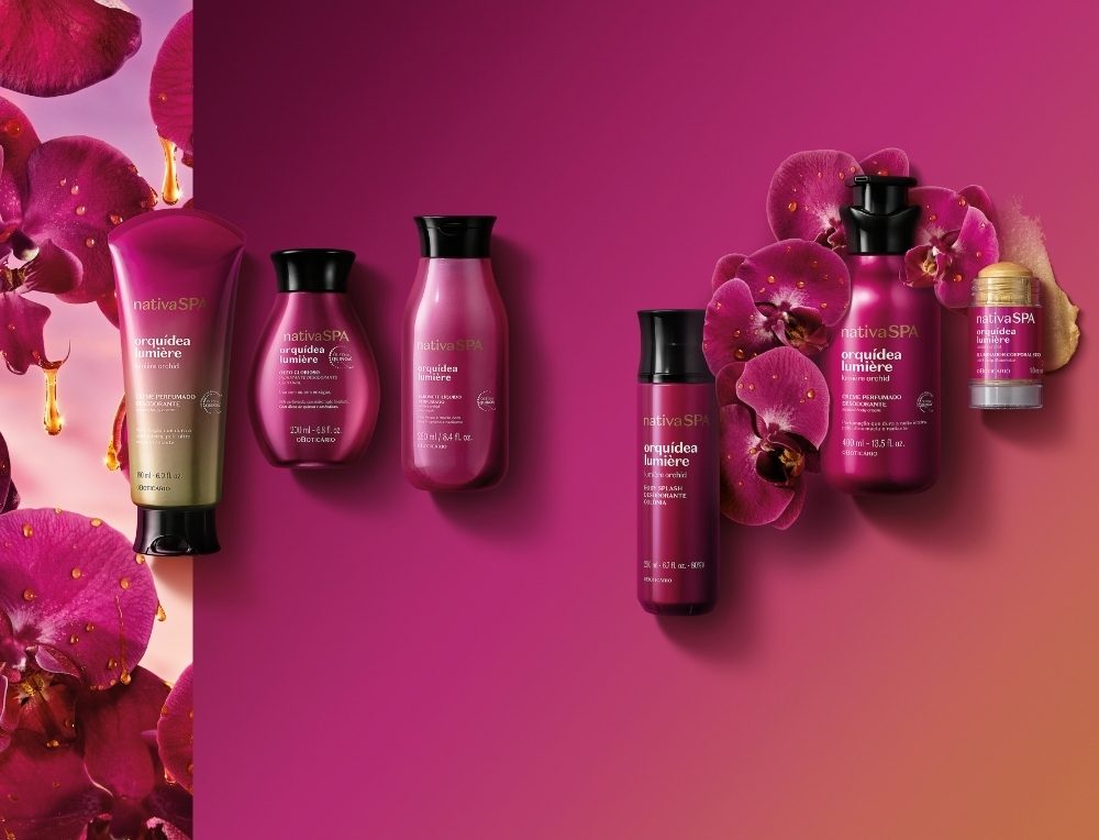 O Boticário apresenta Nativa SPA Orquídea Lumière, com iluminador corporal inédito e ação que mantém a pele iluminada por até 10 horas¹