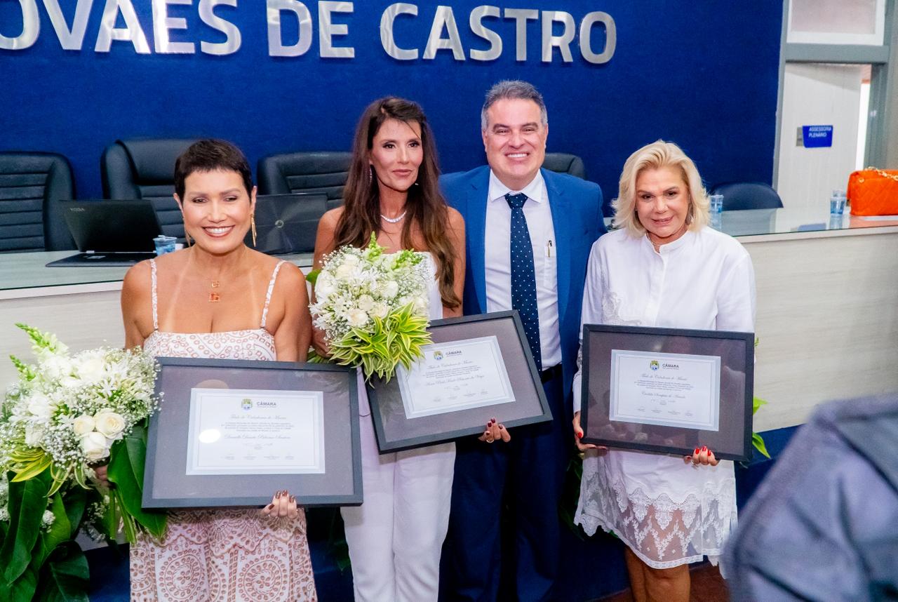 Danielle Santoro, Cacilda Sampaio e Anna Paola Frade recebem o título de cidadãs honorárias de Maceió