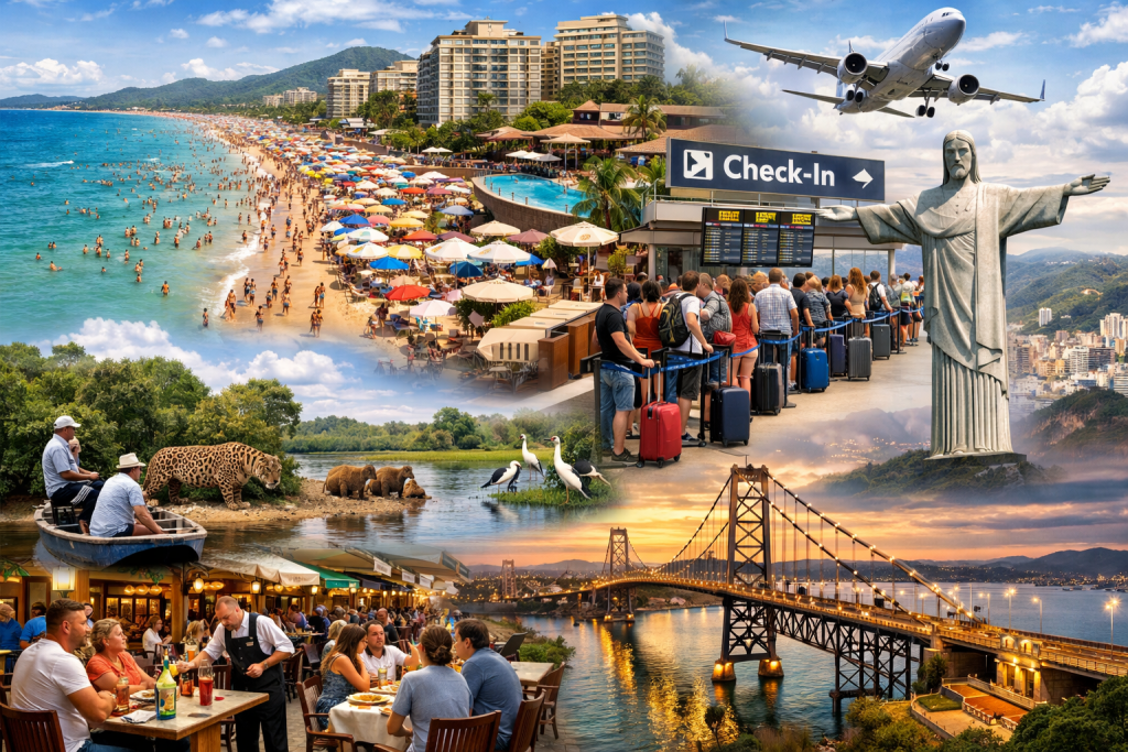 A indústria do turismo impulsiona a geração de empregos com carteiras assinadas