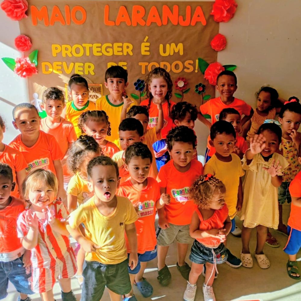Maio Laranja: Igeve fortalece campanha com atividades educativas em 10 unidades Gigantinhos de Maceió