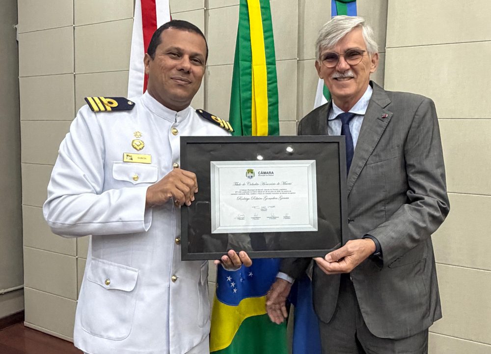 Comandante da Capitania dos Portos de Alagoas é homenageado com o título de Cidadão Honorário de Maceió em reconhecimento à sua atuação e aos relevantes serviços prestados à capital
